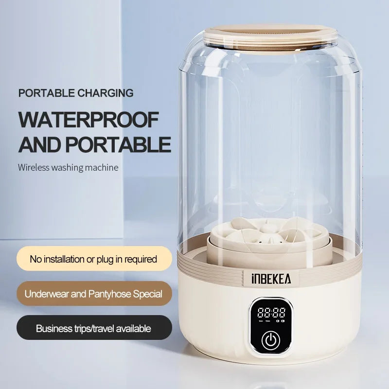 Portable Washing Machine Small Washing Machine Portable Deep Clean Laundry Tool Clothes Cleaner For Socks Portable Laundry Cup
