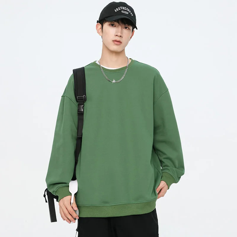Autumn Oversized Purple Sweatshirts for Women Casual Streetwear Hoodies Women 2024 Female Long Sleeve Crewneck Pullovers Tops