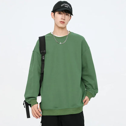 Autumn Oversized Purple Sweatshirts for Women Casual Streetwear Hoodies Women 2024 Female Long Sleeve Crewneck Pullovers Tops