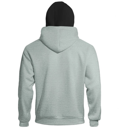 Men's Full Zip Hoodie with Built-in Face Mask Balaclava Techwear Sweatshirt with Crossbody Strap Tactical Streetwear Top