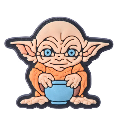 New 16pcs MIX Ring Movie Shoe Charms Fall winter Accessories Decorations PVC Classic Clog Buckle for Kids Party X-mas Gifts