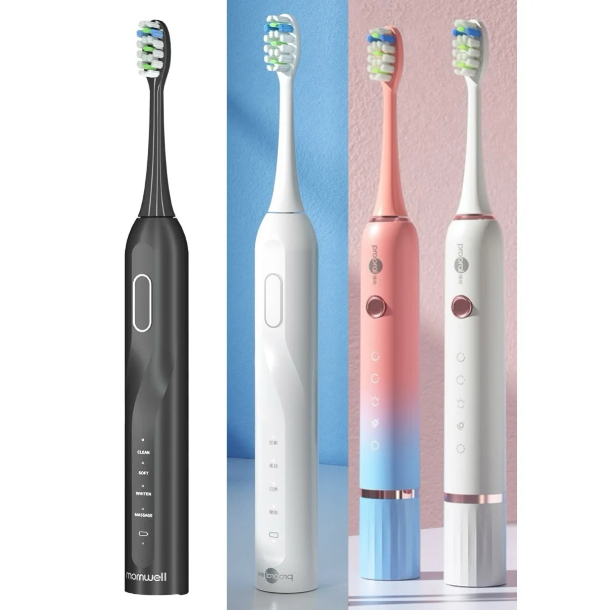 Replacement Toothbrush heads For Mornwell T38/T31/T32/T39/T25/T26/T01B/T02B/T901 Sonic Electric Toothbrush Bristles Nozzles