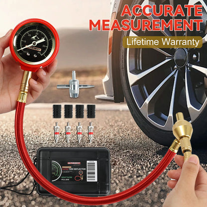 RapidFlow Tire Deflator Kit 0-60 PSI Glow Dial Dual Scale Air Pressure Gauge for Jeep Truck ATV SUV Etc offroad accessories 4x4