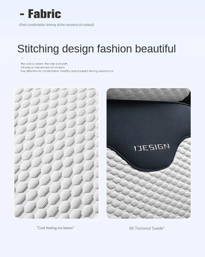 Universal Ice Silk Car Seat Cushion Breathable Seat Cover Sweat Absorption Cool Cushion Universal Split Single Sitting Rear Set