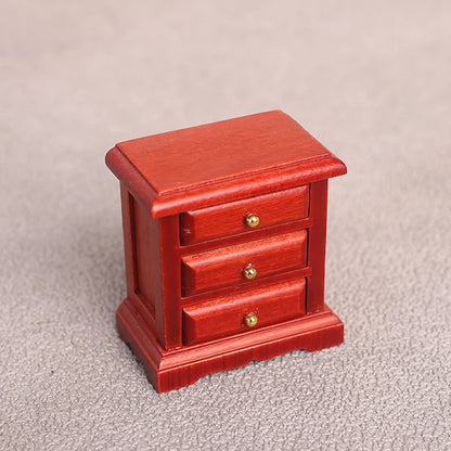 1Pc 1:12 Dollhouse Simulation Wooden Cabinet Display Cupboard Model Dollhouse Miniature Bookcase Furniture Decor Dolls House Toy