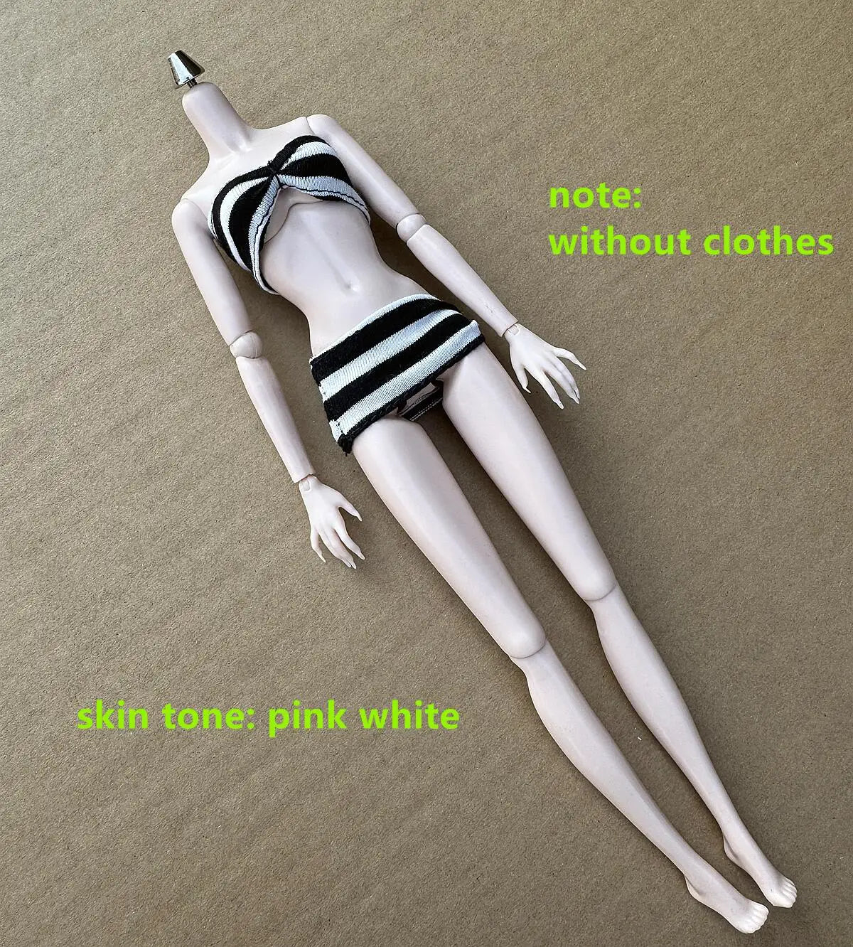Original LULY Doll Body 2022 Version 8 Skin Tones High Quality Big Boobs 29CM 1/6 Replacement Body For Barbi/FR/IT Doll Heads