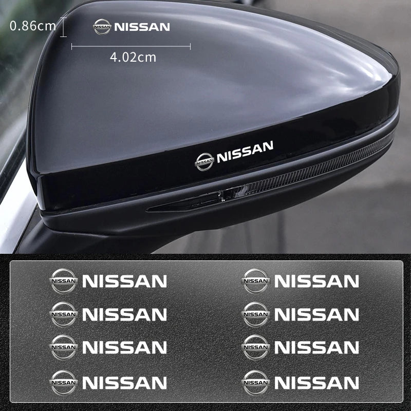 Car logo, interior stickers, central decal decoration For Nissan Qashqai X J10 J11 Trail Tiida Teana Skyline Juke X-trail Almera