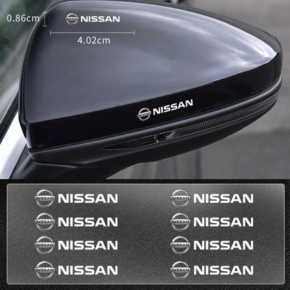 Car logo, interior stickers, central decal decoration For Nissan Qashqai X J10 J11 Trail Tiida Teana Skyline Juke X-trail Almera