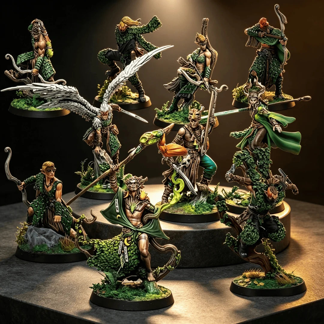 Syenann Action Pack, Die-cast Resin Model Assembly Kit, GK, Unpainted, DIY Game Pieces