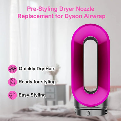 Pre-Styling Dryer Attachment Drying Hair Nozzle Replacement for Dyson Airwrap HS01/05/08 and Sencimen X9 Accessories Fast Drying