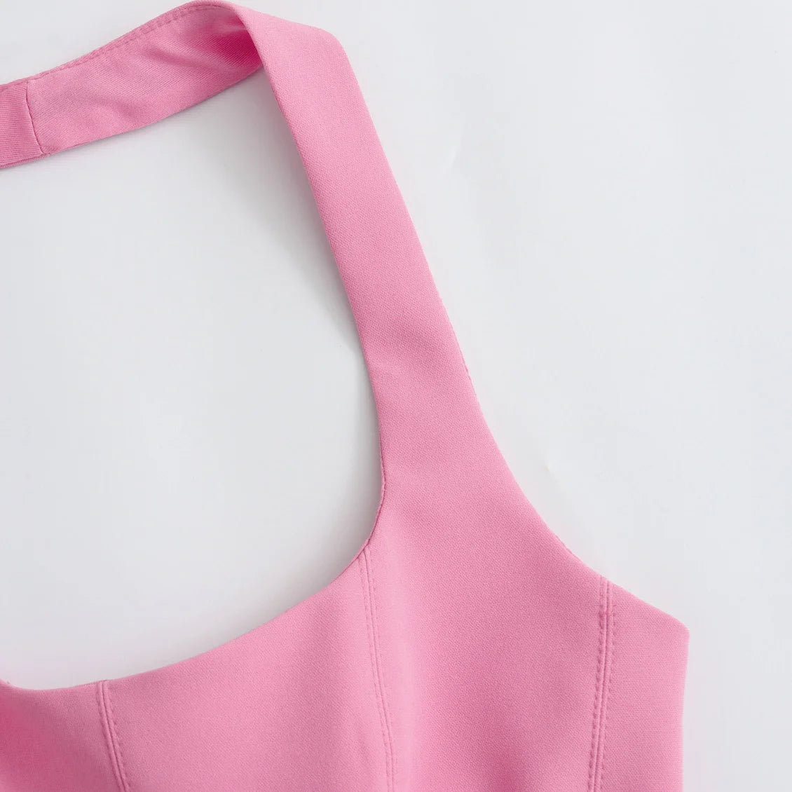 BSAY Women Fashion Summer White Halter Backless O-neck Comfortable Sling Crop Top Chic Female Sexy Streetwear Vest Mujer