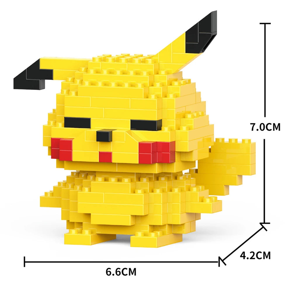 Cartoon Anime Hello Kitty Panda Refrigerator Magnet Blocks Kuromi My Melody Cinnamoroll Building Blocks Toy Kids Birthday Gift