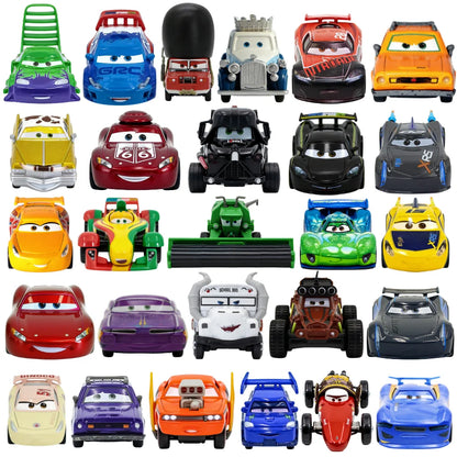 #NEW 53PCS Full-set Pixar Cars Lightning McQueen Fillmore 4-9CM 1：55 Metal Model Racing Car Toy Children's Birthday NEWYEAR Gift