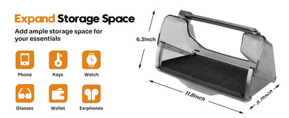 TEEQ Center Under Screen Storage For Tesla Model 3 Highland Model Y Tray Storage Box Behind The Screen Storage Box Accessories