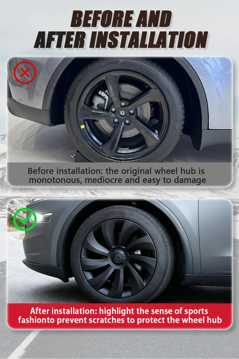 Car Wheel Cover For Tesla New Model Y Juniper 19 Inch Tire Hub Cap Performance Replacement Crossflow Full Rims Accessories 2025