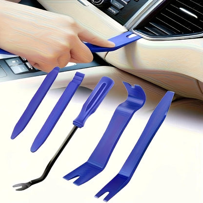 1 set of car interior removal tool kit, dashboard audio DVD panel pry bar tool kit, suitable for door clip fastener repair, scratch-free pry bar, ergonomic-slip handle