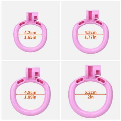 FRRK ABS Mini Clitoris Chastity Cage Three-Way Harness Belt Pearl Decor Intimate Restraint Wearable Gear For Adult 18+ Men