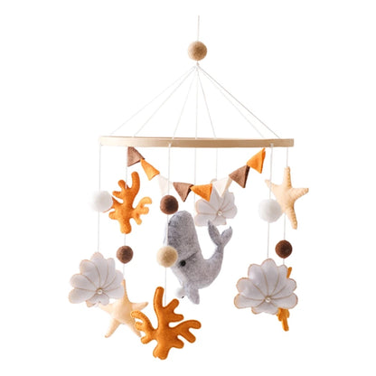 Baby Crib Mobile Rattle Toy 0-12Months Infant Soft Felt mobile Teddy Bear Bed Bell Hanging Toy Holder Bracket Crib Toy Gift