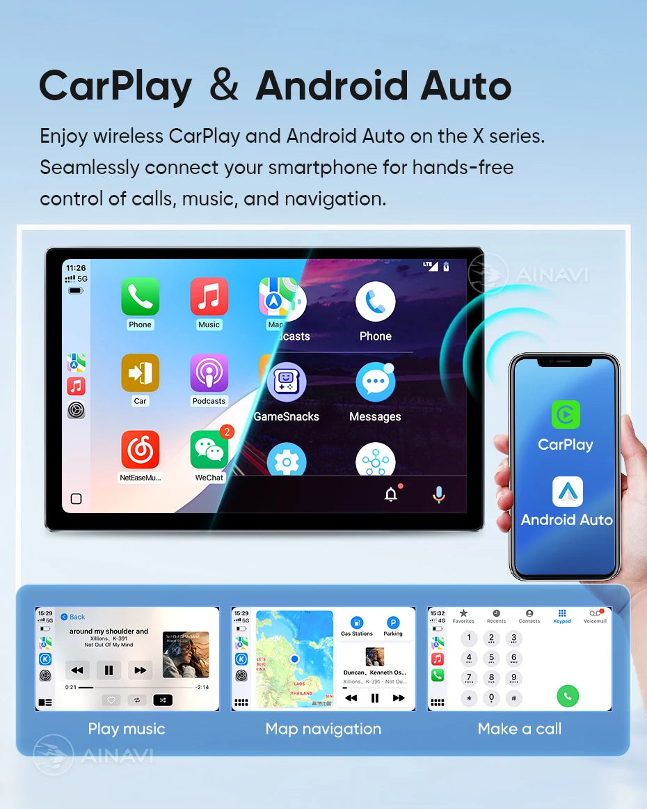 Ainavi 13.1 Inch For Toyota RAV4 2019 2020 2021 2023 2025 XA50 2K HDMI Car Radio CarPlay Android Auto Player 4G Car Multimedia