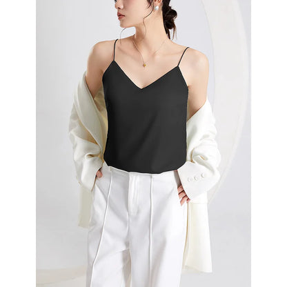 Summer V-neck Strapless Top Women With Bar Pads Breathable Top Suitable for Wearing Over T-Shirts