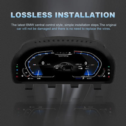 LCD Dashboard for BMW E90 E70 E71 E60 E81 E87 F10 F20 F30 F32 F06 E84 F48 E83 F25 F26 F15 Speedometer Digital Display Cluster