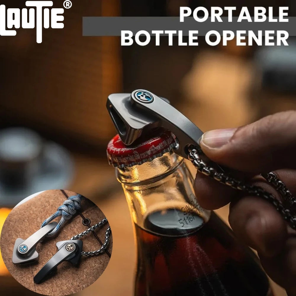 LAUTIE Pointer Pendant Portable Bottle Opener Fidgers Toys Desk Toys Creative Necklace Multiful EDC Tools Gift for Someone