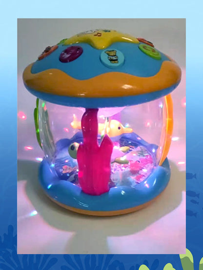 Ocean Projector Luminous Toys Music Baby Toys for 12-18 Months Toddlers 6 to 12 Months Toddlers Crawl Learning Prone Time Toys