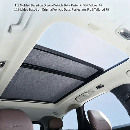 Car Sunroof Insulation Roof Visor For Volkswagen VW Tiguan 5N 2010~2017 16 Anti-UV Electrostatic Adsorption Sky Curtain Sunshade