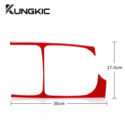 For Subaru Impreza WRX STI 2002-2004 Manual Gear Shift Panel Cover Soft Carbon Fiber Sticker Car Interior Trim Accessories Kit