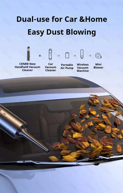 CENRR 9998000PA Car Vacuum Cleaner Strong Suction Powerful Wireless Portable Car Cleaner for Home Appliance Air Blower