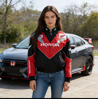 Honda New Stylish Jacket F1 Racing Suit Jacket Motorcycle Riding Jacket Vintage Biker Style Coat