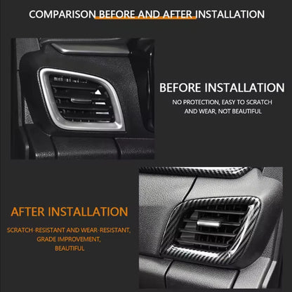 Car Front Air Outlet Cover For Isuzu Dmax D-max 2021 2022 2023 2024 AC Vent Sticker Decoration Trim Interior Accessories