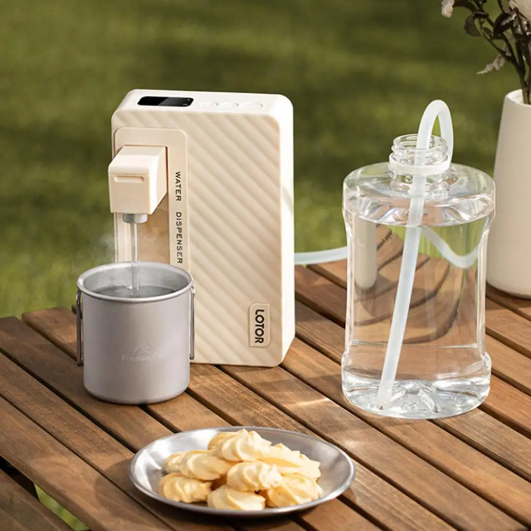 LOTOR  220V Portable Instant Hot Water Dispenser Foldable Desktop Tea Water Machine
