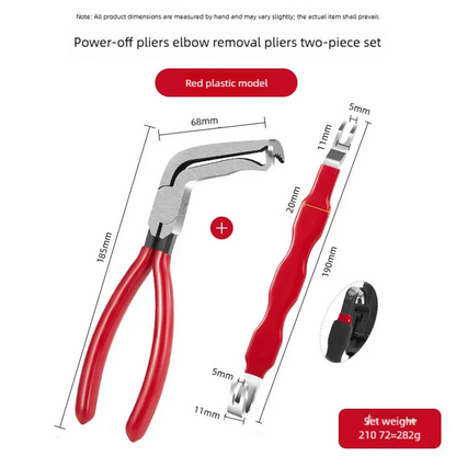 8" 60‑Degree Carbon Steel Electrical Disconnect Pliers Wire Plug Removal Tool for Auto Connectors Sensors Car Truck SUV Repair