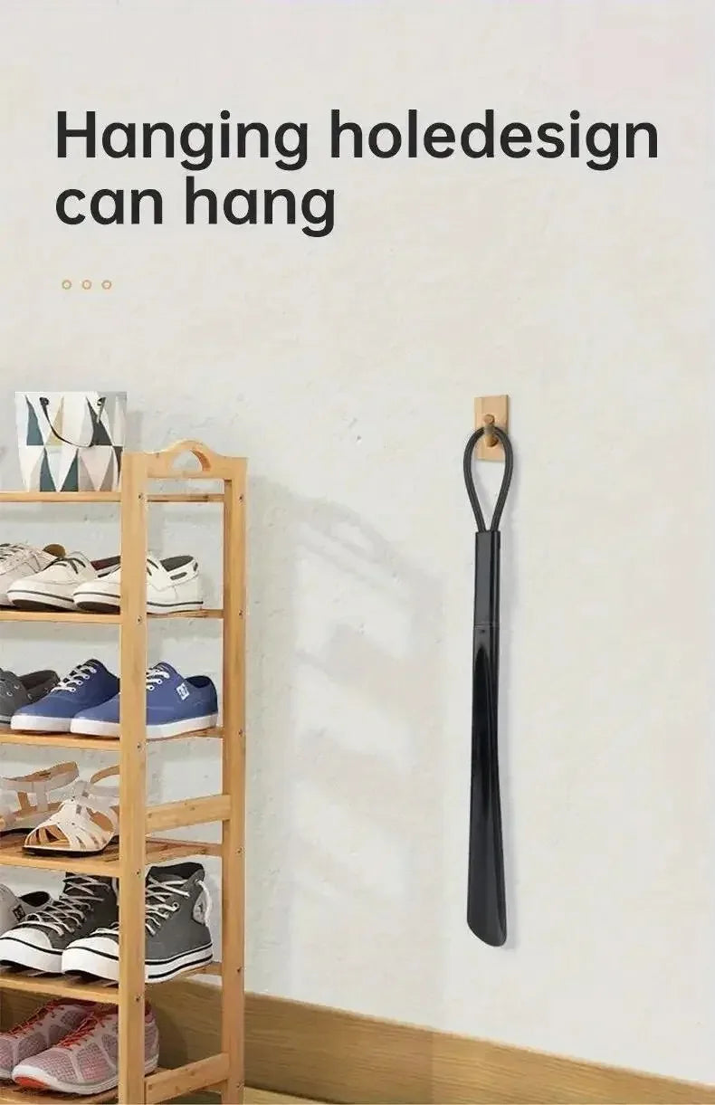 1pc Extra Long Flexible Plastic Shoe Horns Do Not Require Bending Durable Shoe Spoons for Pregnant Women Wearing Shoe Assistants