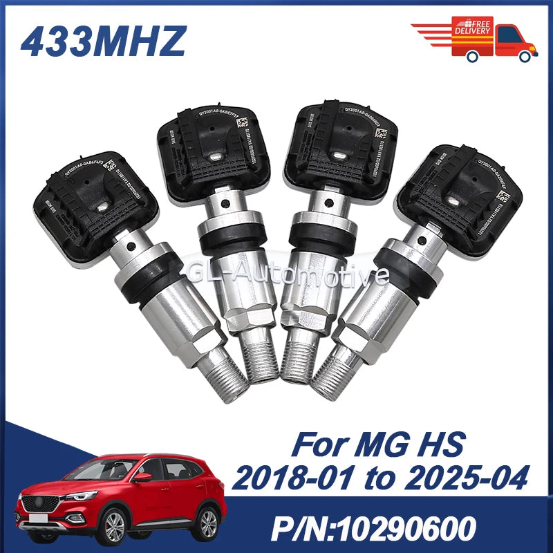 1/4PCS TPMS Sensor For MG HS 2018-2025 Tire pressure monitoring sensor 10290600 433MHZ