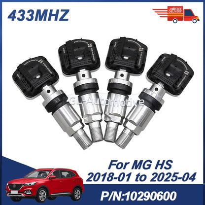 1/4PCS TPMS Sensor For MG HS 2018-2025 Tire pressure monitoring sensor 10290600 433MHZ