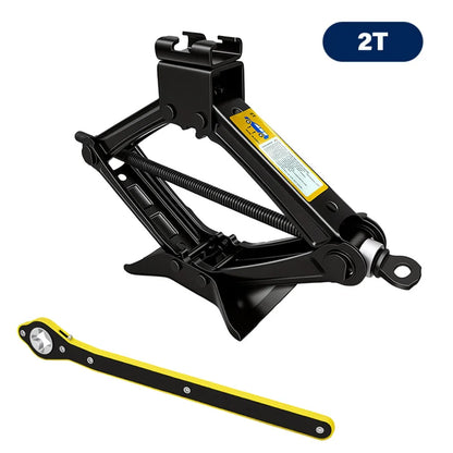 Portable 2 Ton Car Scissor Jack Kit with Extendable Wheel Wrench Labor-Saving SUV Auto Tire Repair Replacement Tool