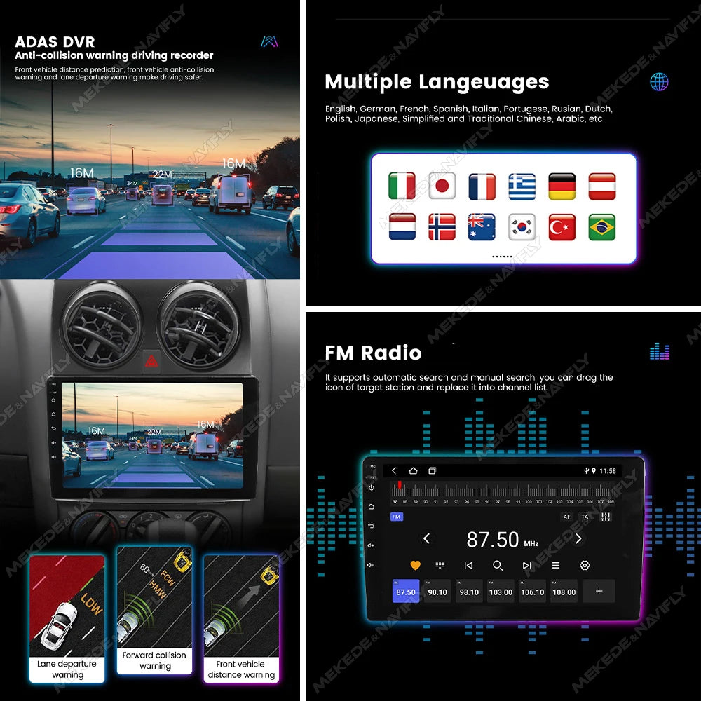 MEKEDE 9 10 inch Car Multimedia Android All In One Universal Stereo Head Unit For Volkswagen Nissan Hyundai Kia Toyota honda BMW