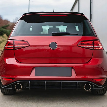 Rear Bumper Lip Diffuser Protector Guard For Volkswagen Golf 7 MK7 GTI 2013-2017 Car Styling Exterior Parts Tuning Accessories