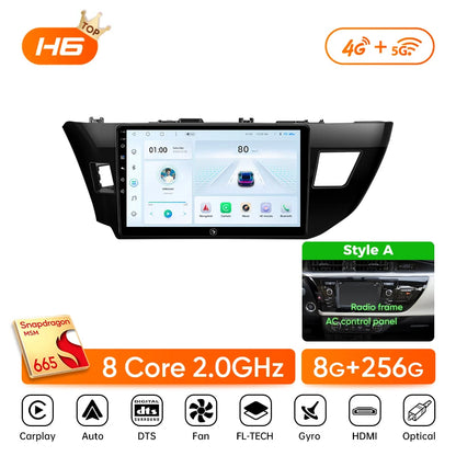 Ainavi Car Multimedia Player For Toyota Corolla 11 2012 2013 2014 2015 2016 E170 E180 wireless Carplay Android Auto 4G Wifi 2din