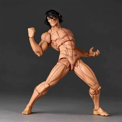 Ko Attack On Titan Eren Jaeger Action Figure Kaiyodo Revoltech Amazing Yamaguchi Series Figurine Pvc Model Collection Toy Gift