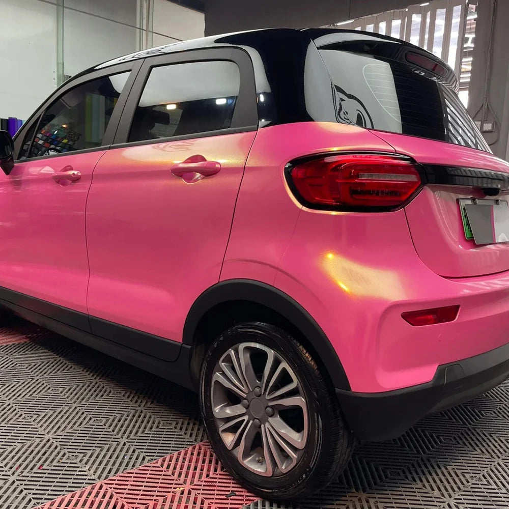 Car Sticker Wrap Film Diamond Gold Pink Auto Color Change Vinyl Film PVC Sticker PET Bubble Free Wrapping Car Accessories