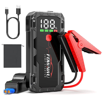 FOWAWU 22800mAh 6000A Jump Starter For 12V Vehicles (10L Petrol/8L Diesel) And Moto, Car Battery Jump Starter Power Pack