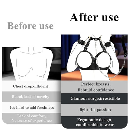 BDSM Pussy Handcuffs Sex Toys Games for Couples Slave Harness Cuffs Bondage Straps Erotic Obedience Turn Female Sex Kits