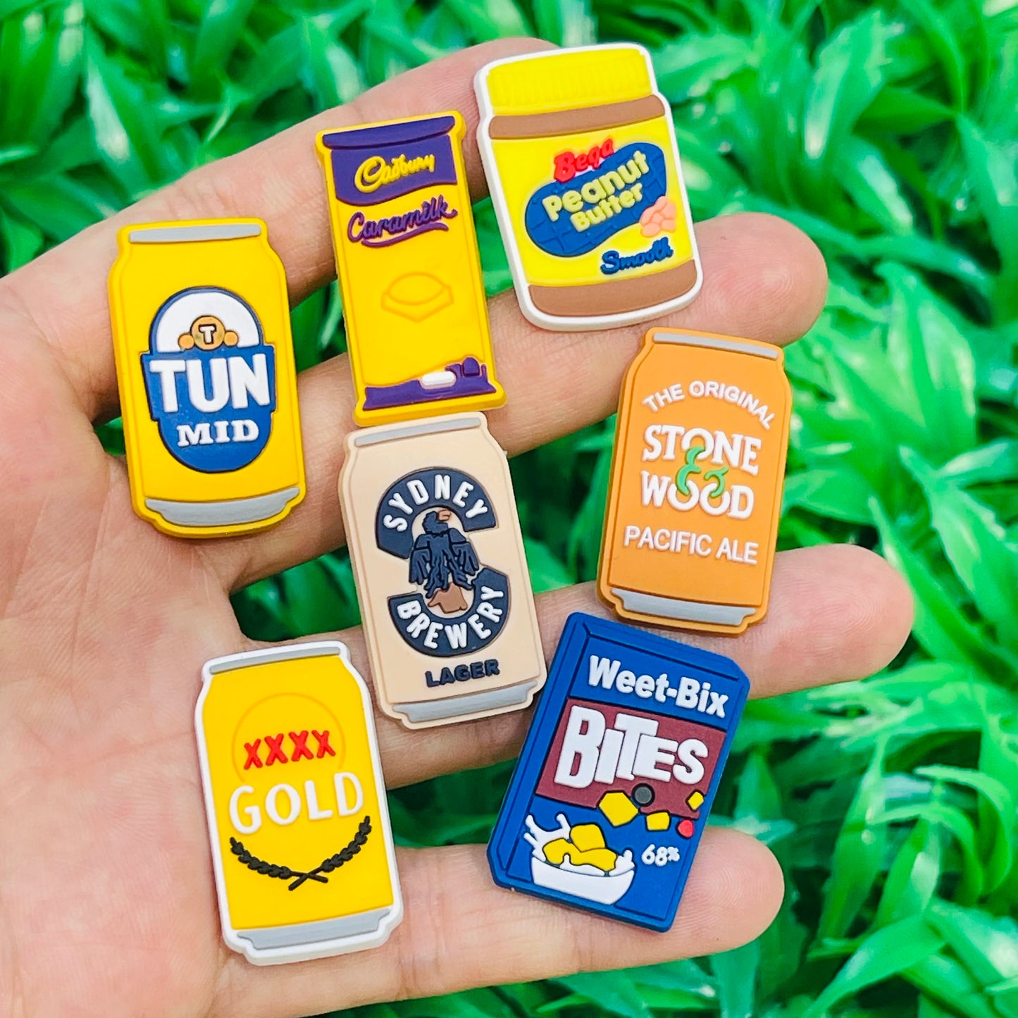 6-100pcs Happy Australia Day New Zealand Gold Coast Kangaroo Surfing PVC Shoe Charms For Clogs Pins Sandals Shoes Decoration