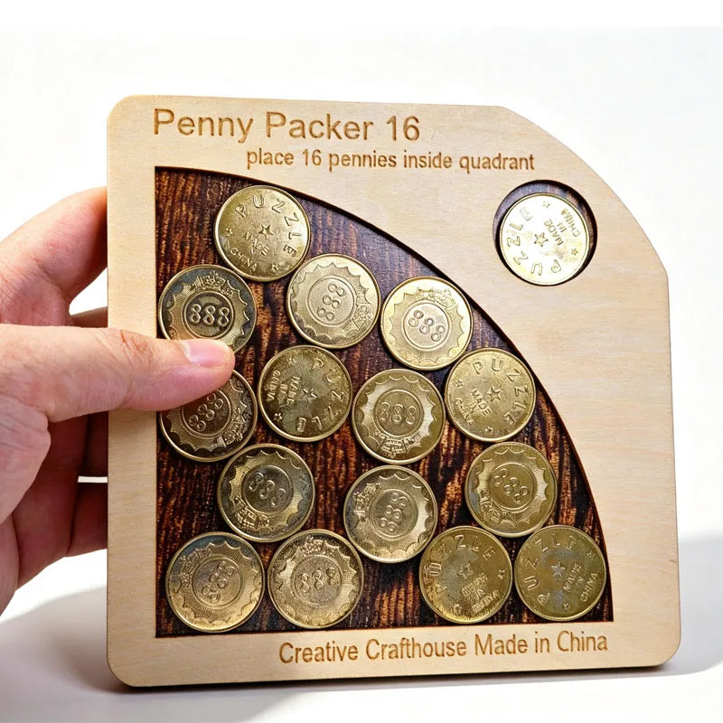 Penny Baffling Puzzle Difficult Brain Teasers for Adults & Kids Educational Toys IQ Logic Challenge Juegos De Inteligencia