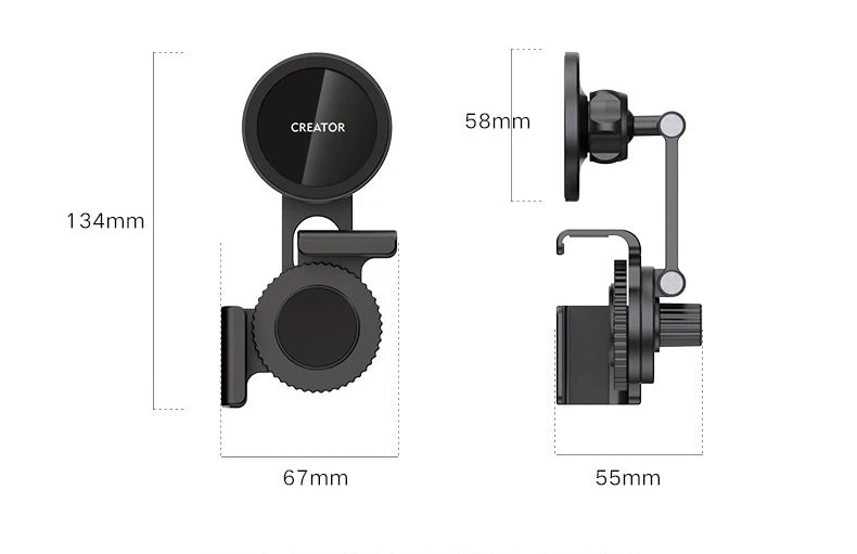 For Tesla Model 3 X Y S BYD Center Control Display Slide Rail Phone Holder Magnetic Car Phone Holder for iPhone 15 14 13 12