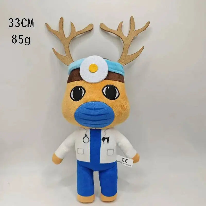 Hot Game Animal Hospital Plush Toy Dr. Harlow Ratthew Nurse Stalker Soft Stuffed Cartoon Doll Collectible Plush Gift