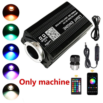 RGBW Fiber Optic Star Headliner Kit APP Bluetooth Car Roof Ceiling Light Interior Ambient Lighting DIY Starlight Kit Accessories